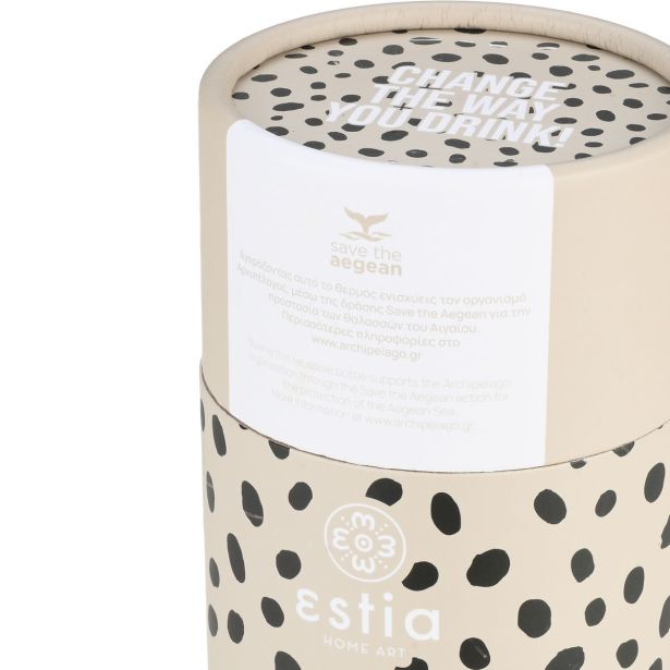 TERMO LONČEK ESTIA LEOPARD TAUPE 350 ML