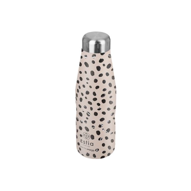 TERMO STEKLENICA, POSODA ESTIA 500 ML LEOPARD TAUPE POTOVALNA STEKLENIČKA