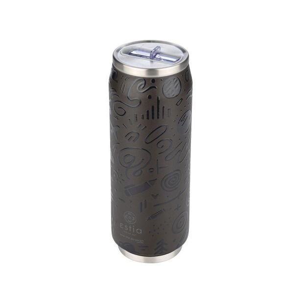 TERMO STEKLENICA ESTIA 500 ML Z NASTAVKOM ZA PITJE NOIR ECHO