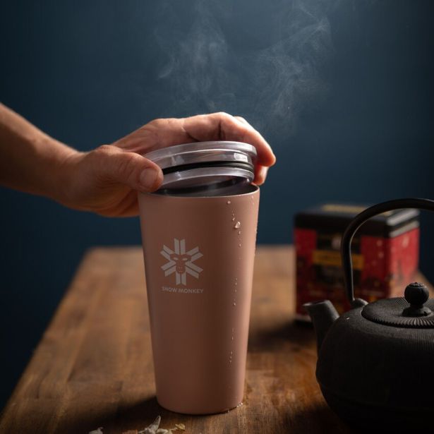 TERMO LONČEK SNOW MONKEY ENJOYER 0.47L EUKALIPTUS ZELENA