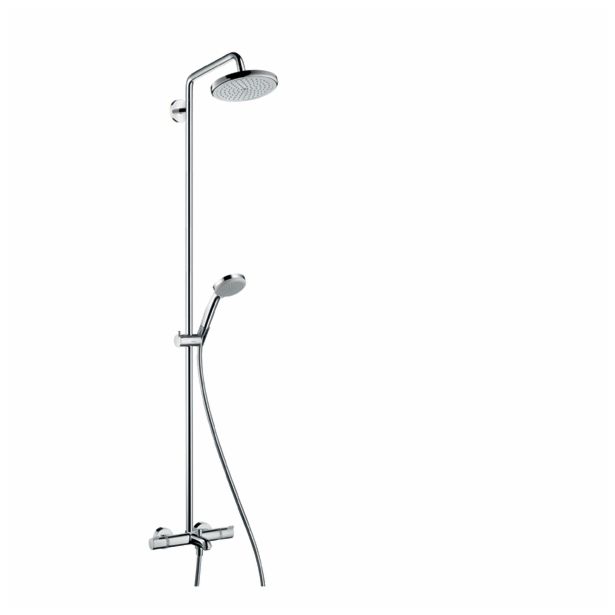 PIPA ZA KAD HANSGROHE CROMA 220, STOJEČA OKROGLA PRHA, GIB. CEV