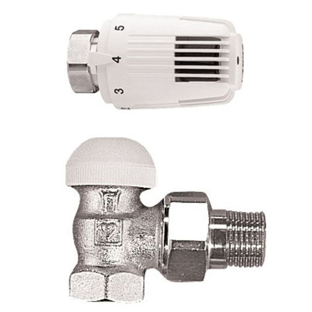 TERMOSTATSKI KOTNI VENTIL HERZ 1/2 TERMOSTATSKI KOMPLET (7260.06+7728.91)