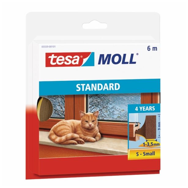 TESNILNI LEPILNI TRAK TESA PENA OBSTOJNA 4 MM RJAVA 6 M X 9 MM