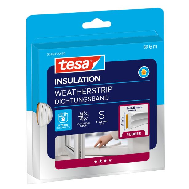 TESNILNI LEPILNI TRAK TESA TESNILO GUMA, E-PROFIL BELO 6 M X 9 MM X3.5MM