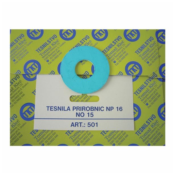 TESNILO ZA PRIROBNICO KLEČ TESNILO PRIR. NP 16 DN 15 50X22X2 DIN 2690