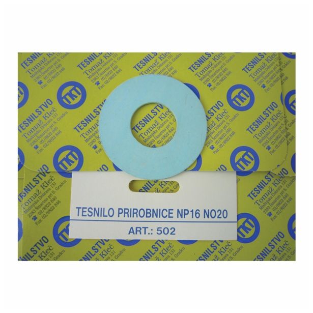 TESNILO ZA PRIROBNICO KLEČ TESNILO PRIR. NP 16 DN 20 60X28X2 DIN 2690