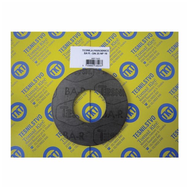TESNILO ZA PRIROBNICO KLEČ TESNILO PRIR. NP 16 DN 25 ARMIT-BAR 70X35X2