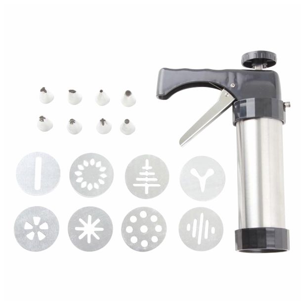 TESTOMAT ZA PIŠKOTE 17 DELNI Z NASTAVKI INOX