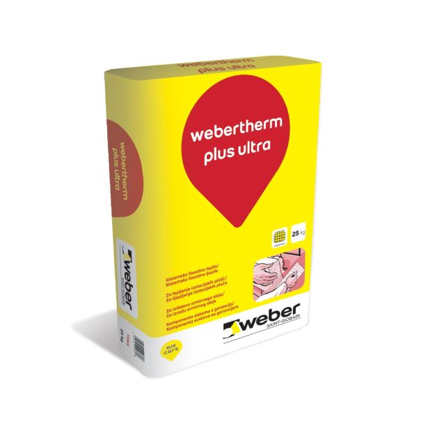 FASADNO LEPILO WEBER SAINT GOBAIN THERM PLUS ULTRA LEPILO 25 KG