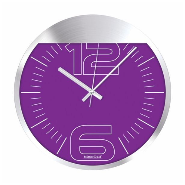 STENSKA URA TIMEGOLD TIMEGOLD TG250 VIOLA ALU OKVIR 32CM