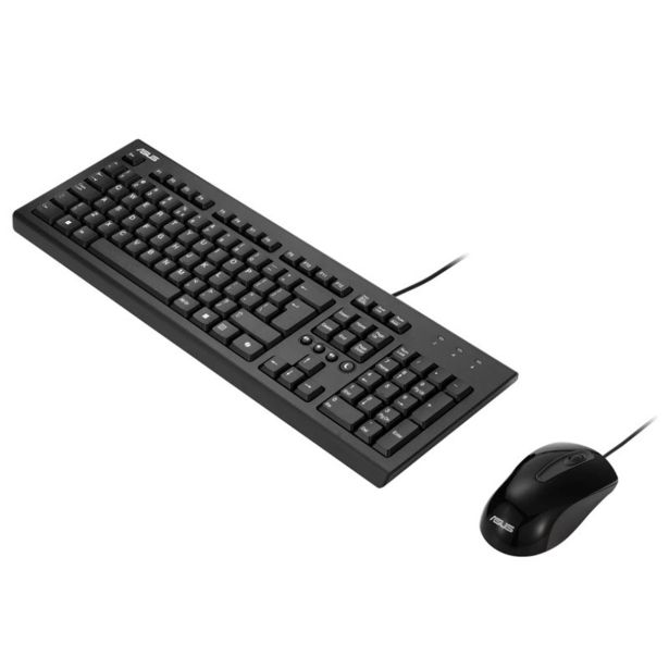 TIPKOVNICA ASUS USB Z MIŠKO DESKTOP U2000 SLO BLACK S COPILO