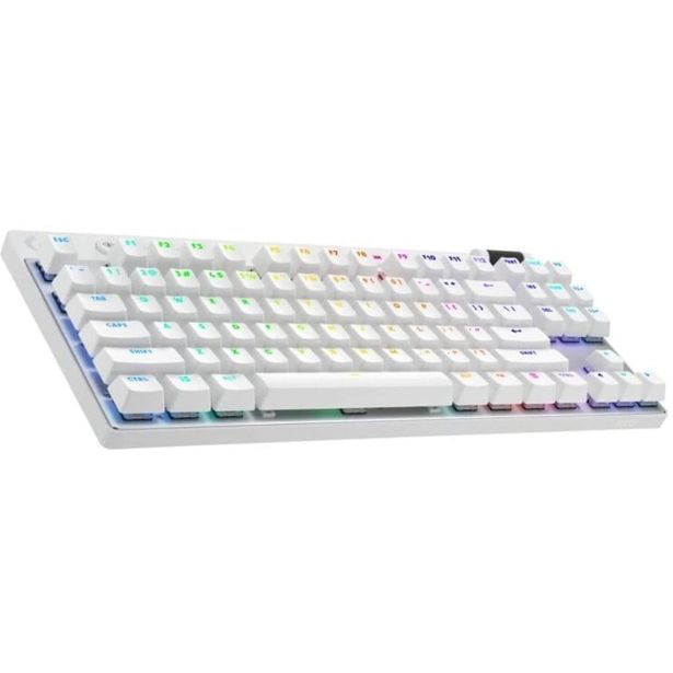 TIPKOVNICA LOGITECH G PRO X TKL LIGHTSPEED TACTILE, BELA