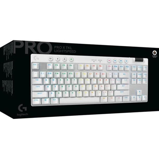TIPKOVNICA LOGITECH G PRO X TKL LIGHTSPEED TACTILE, BELA