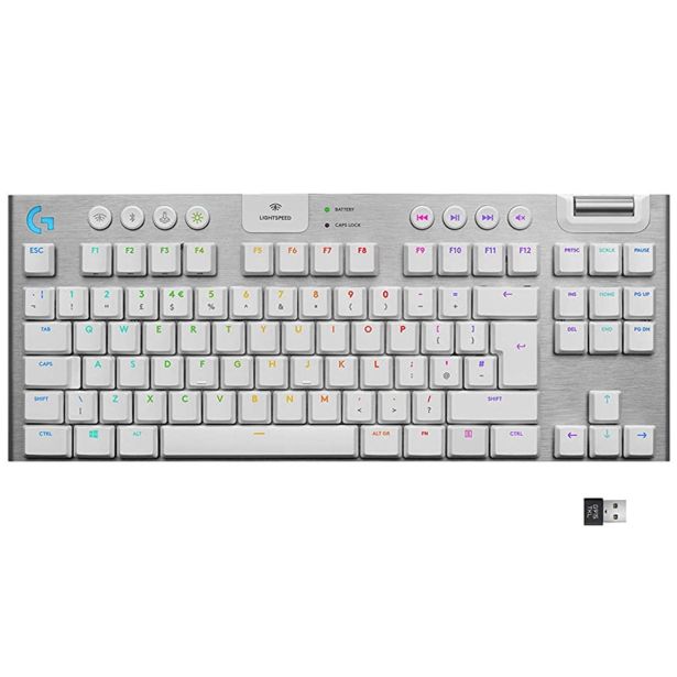 TIPKOVNICA LOGITECH G915 TKL LIGHTSPEED, BELA