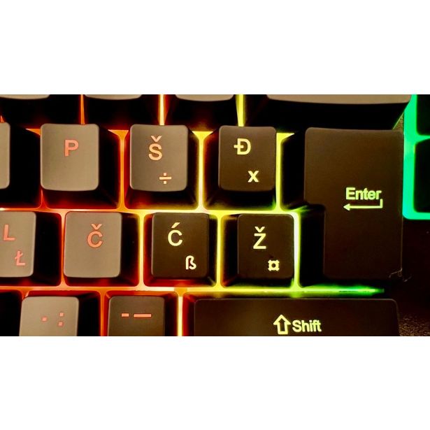 TIPKOVNICA REDRAGON SHIVA K512 RGB, ČRNA