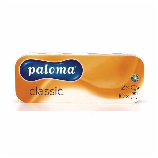 TOALETNI PAPIR PALOMA ROLICE CLASSIC BEL 2PL 10/1 150L