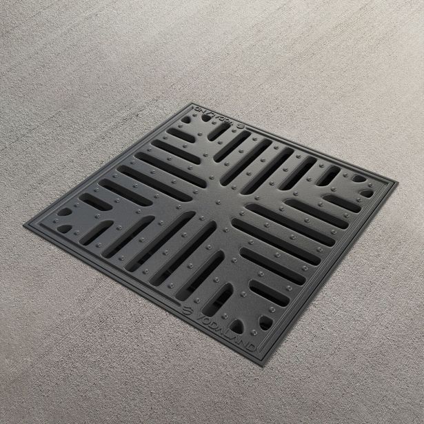 TOČ.POŽIRALNIK 2PR-BASE 300X300X300MM, Z LTŽ POV.REŠ. B125KN, Z VEDROM ZA ČIŠČENJEIN PROTI SMRADNIM SIFONOM