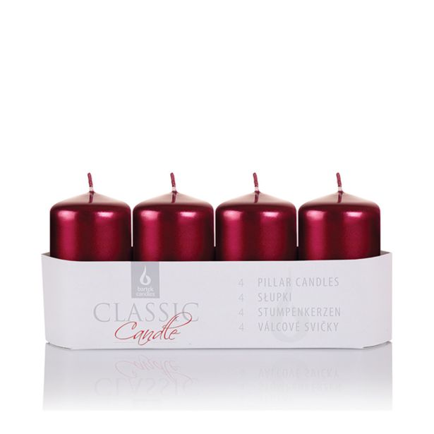 TOP SVEČA MULLER 40/70 MM ADVENTNA TEMNO RDEČA, LAKIRANA 4/1