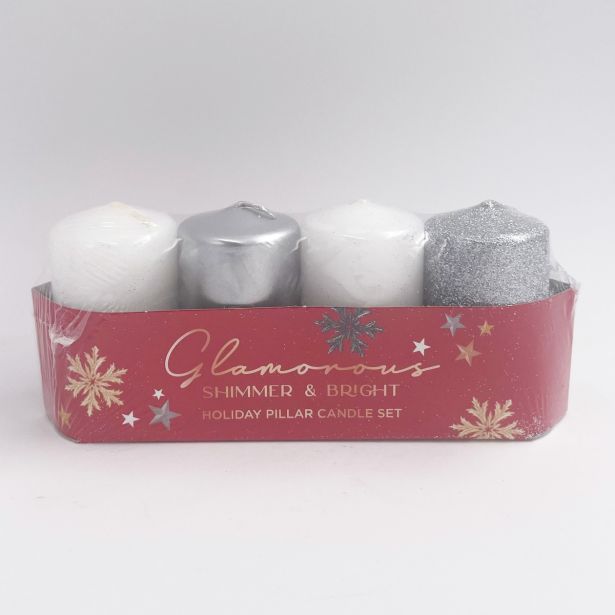 TOP SVEČA MULLER ADVENT SREBRNA MIX 40X70 4/1