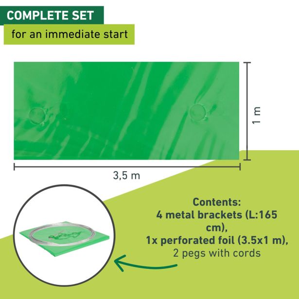 TOPLA GREDA TUNEL-FOLIJA Z LOKI 3.5 X 1 M PROZOREN