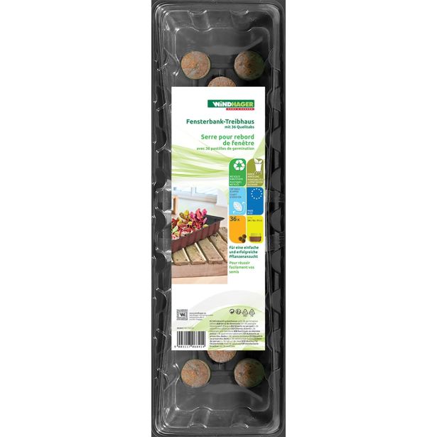 VRTNARSKI PRIPOMOČEK WINDHAGER RASTLINJAK SOBNI, 36 TABLET, 54X16X6 CM