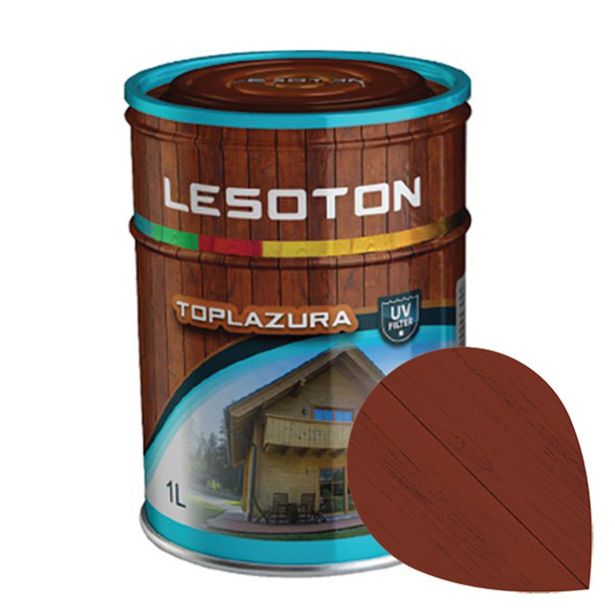 DEBELOSLOJNI PREMAZ LESOTON TOPLAZURA ŠT.7 MAHAGONIJ 1L