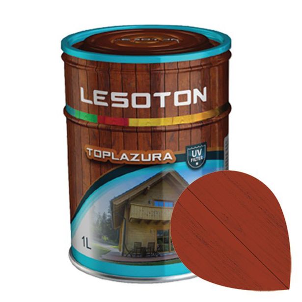 DEBELOSLOJNI PREMAZ LESOTON TOPLAZURA ŠT.18 ŠVEDSKO RDEČA 1L