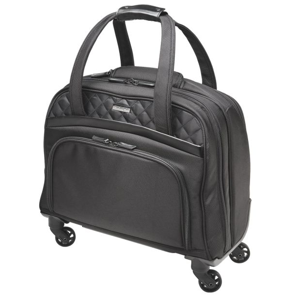 TORBA / NAHRBTNIK KENSINGTON 15.6' S KOLEŠČKI ČRN K60380WW