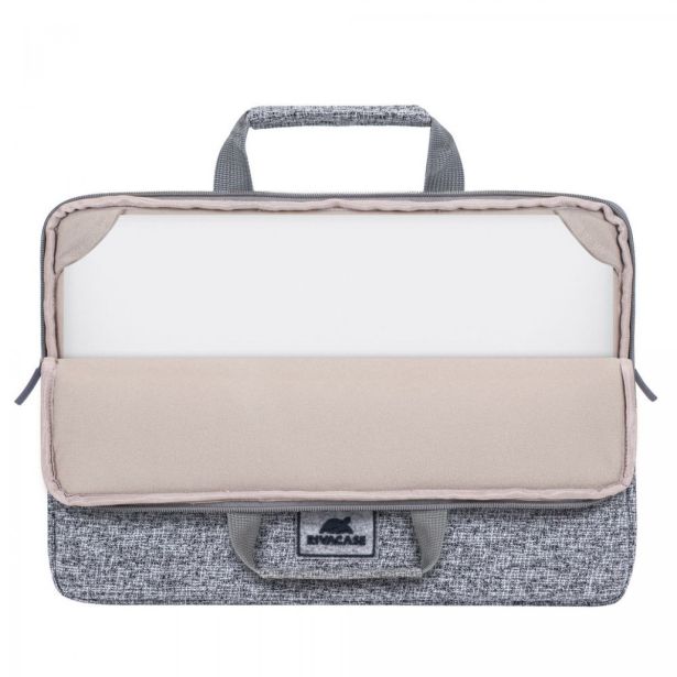 TORBA/NAHRBTNIK RIVACASE ZA PRENOSNIK SIVA 13,3"