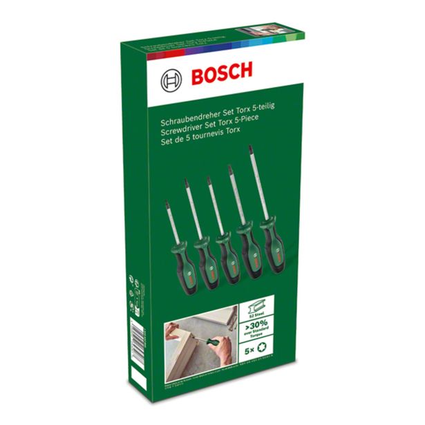 TORX IZVIJAČ BOSCH DIY 5-DELNI ZELENI PH PZ SL TX