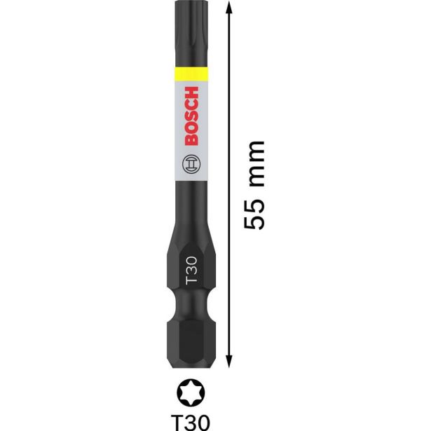 TORX NASTAVEK BOSCH PRO T30, 55 MM, 2 KOSA
