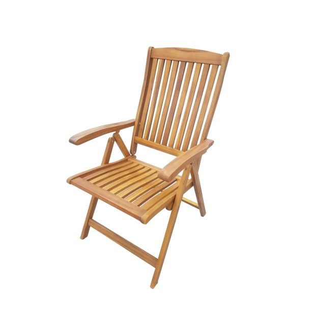 LESENI STOL MQ TOSCANA ZLOŽLJIV POZICIJSKI, AKACIJA