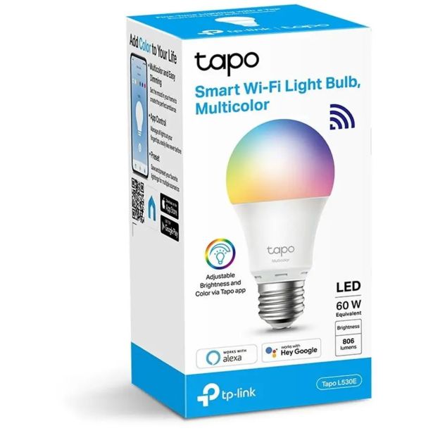 TP-LINK TAPO L530E MULTICOLOR SMART LED PAMETNA ŽARNICA, 2 KOSA