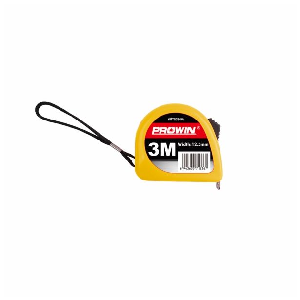 TRAČNI METER Z ZAPONKO PROWIN 3M X 12.5 MM