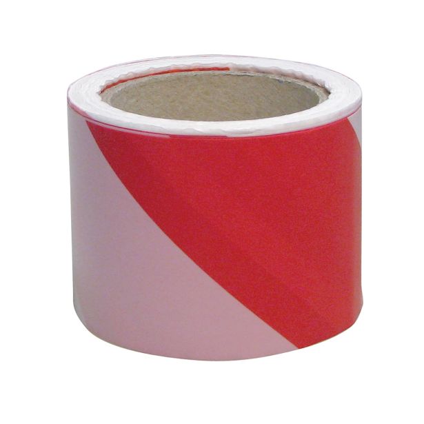 TRAK DÖRNER + HELMER PE-ZAPORNI TRAK 80 MM X 250 M, RDEČE /BEL