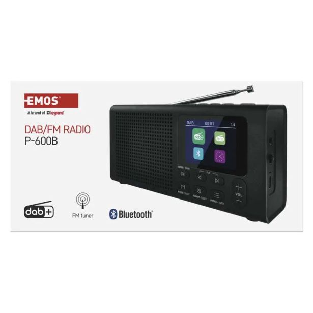 TRANZISTOR EMOS E0090 MP3, DAB / DAB+ / FM