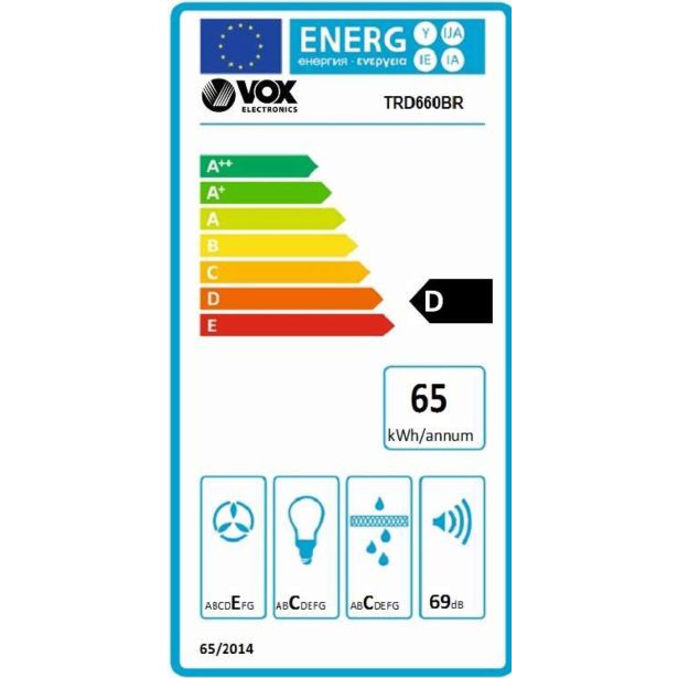 PODVGRADNA KUHINJSKA NAPA VOX TRD660BR