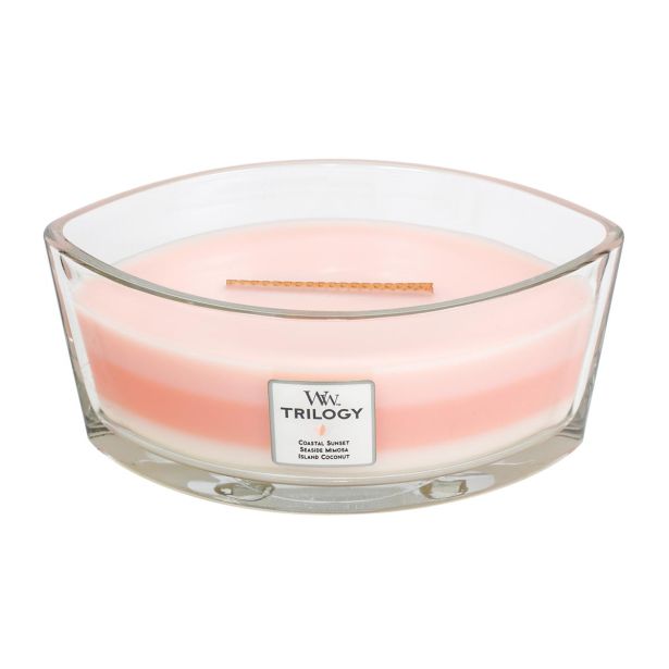 SVEČA V KOZARCU WOODWICK TRILOGY ELIPSE ISLAND GETAWAY