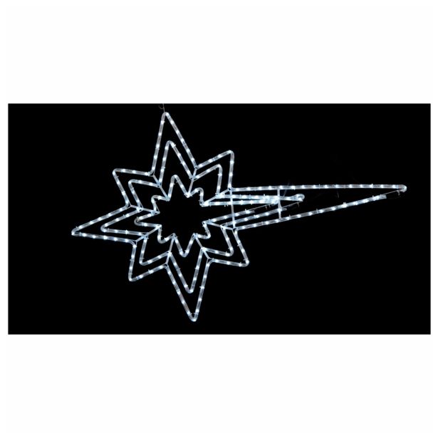 LUČKE MQ TROJNA ZVEZDA LED BELA 80X125CM S PROGRAMATORJEM