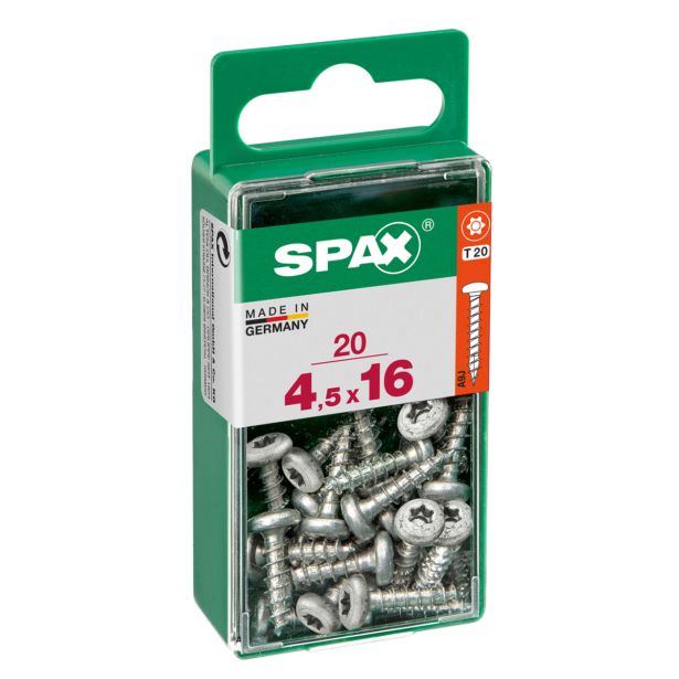 VIJAK CILINDRIČNA GLAVA SPAX TRX 4.5X16 V ZAVITKU 20 KOS