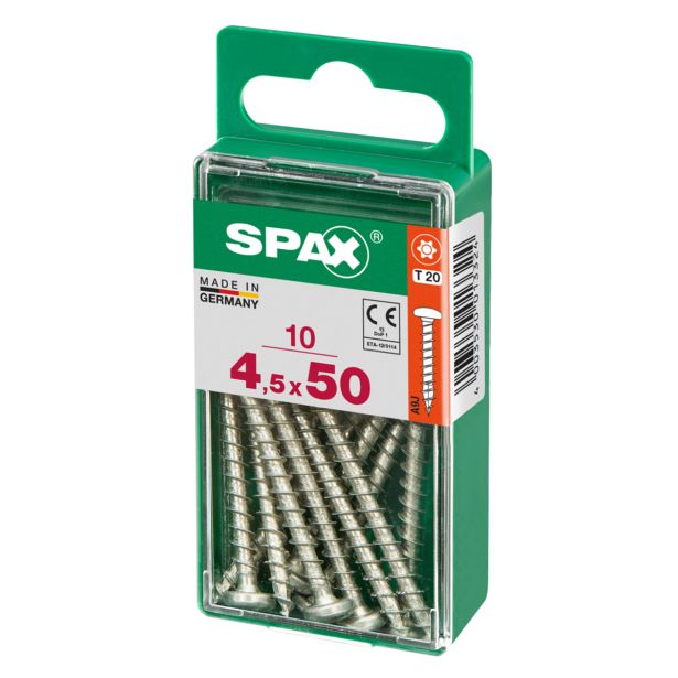 VIJAK CILINDRIČNA GLAVA SPAX TRX 4.5X50 V ZAVITKU 10 KOS