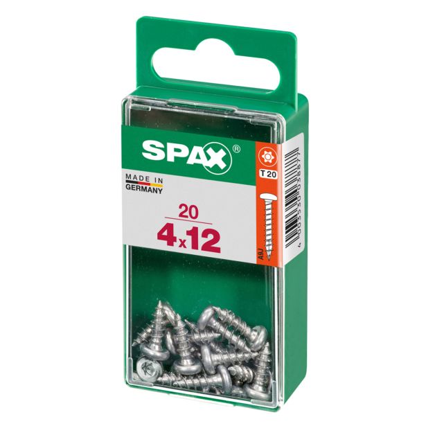 VIJAK CILINDRIČNA GLAVA SPAX TRX 4X12 V ZAVITKU 20 KOS