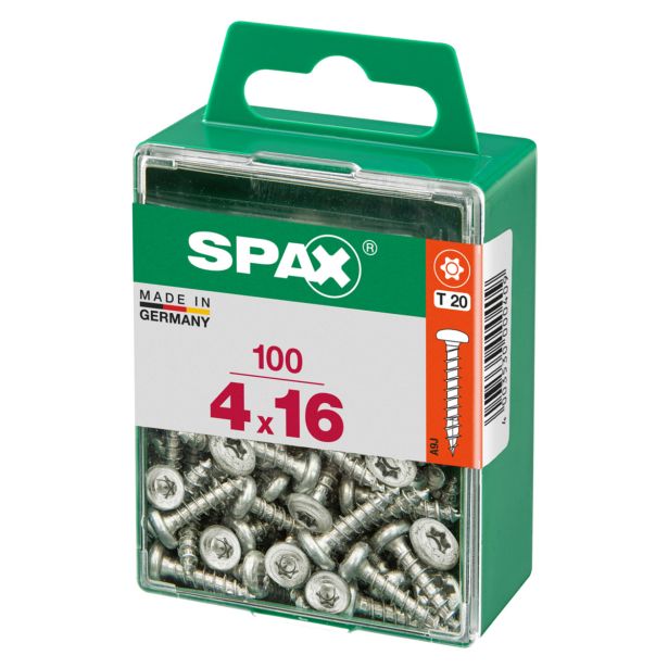 VIJAK CILINDRIČNA GLAVA SPAX TRX 4X16 V ZAVITKU 100 KOS