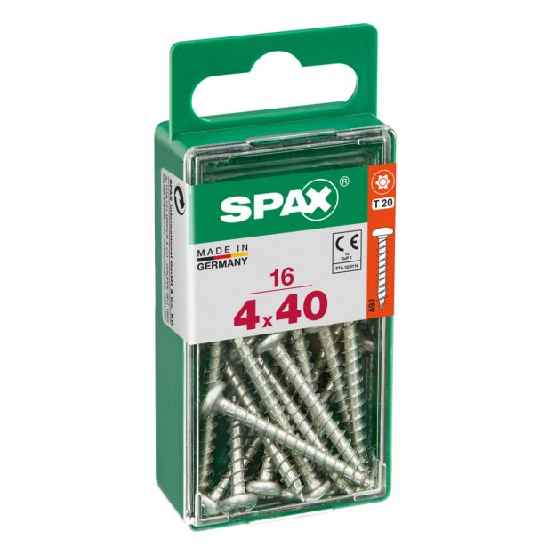 VIJAK CILINDRIČNA GLAVA SPAX TRX 4X40 V ZAVITKU 16 KOS