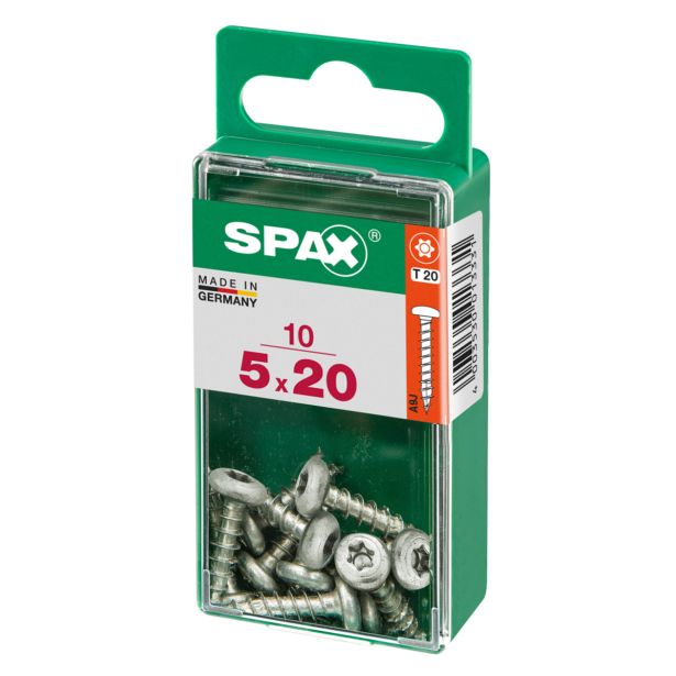 VIJAK CILINDRIČNA GLAVA SPAX TRX 5X20 V ZAVITKU 10 KOS