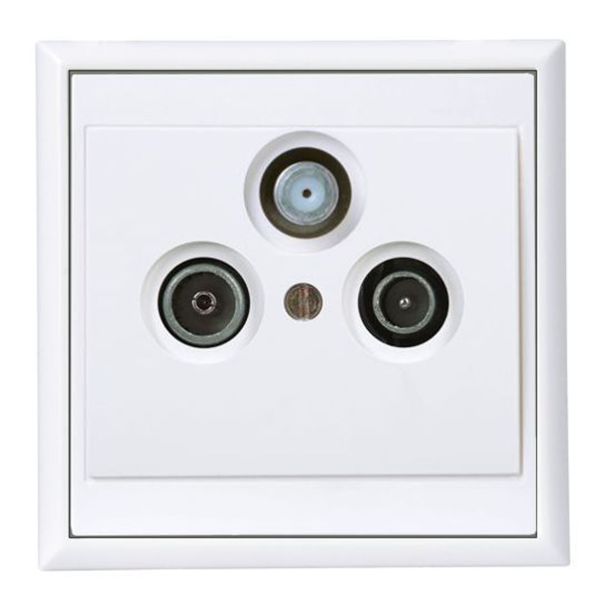 TV / AUDIO VTIČNICA LUNE TV/RF/SAT KONČNA BELA