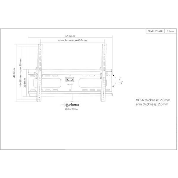 TV NOSILEC MANHATTAN STENSKI 37"-70"