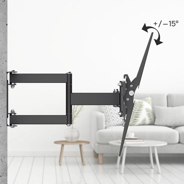TV STENSKI NOSILEC, VRTLJIV, NAGIBEN, IZVLEČEN, 213 CM (84") DO 50 KG