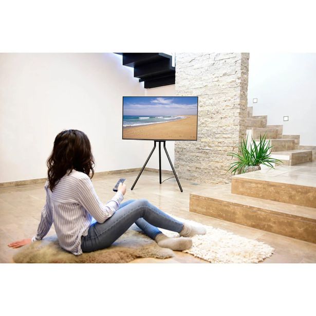 TV STOJALO, PROSTOSTOJEČE STOJALO, NASTAVLJIVA VIŠINA, 191 CM (75") DO 40 KG
