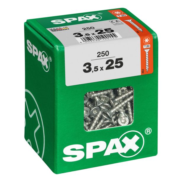 UNIVERZALNI VIJAK SPAX TX 3.5X25 WIROX A2F V ZAVITKU 250 KOS